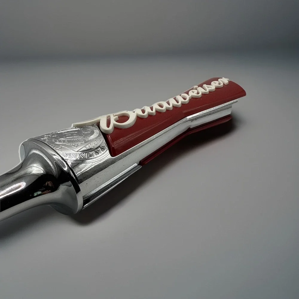 Beer Tap Bud Budweiser Bowtie Handle Large Size Heavy Duty Bar Swag Man Cave 12